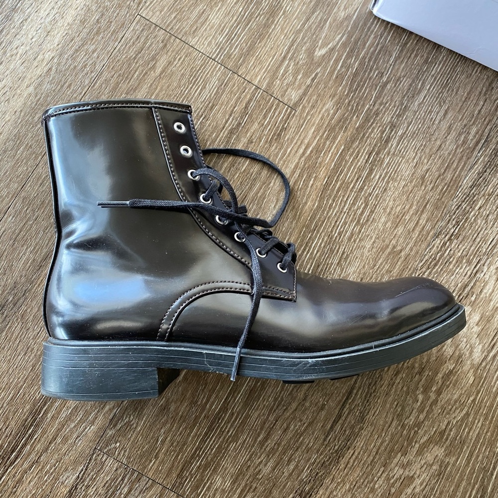 Calvin Klein Keigan Dark Brown Boots Sz 8